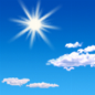 Sunny, with a high near 59. North wind 7 to 15 mph, with gusts as high as 23 mph.